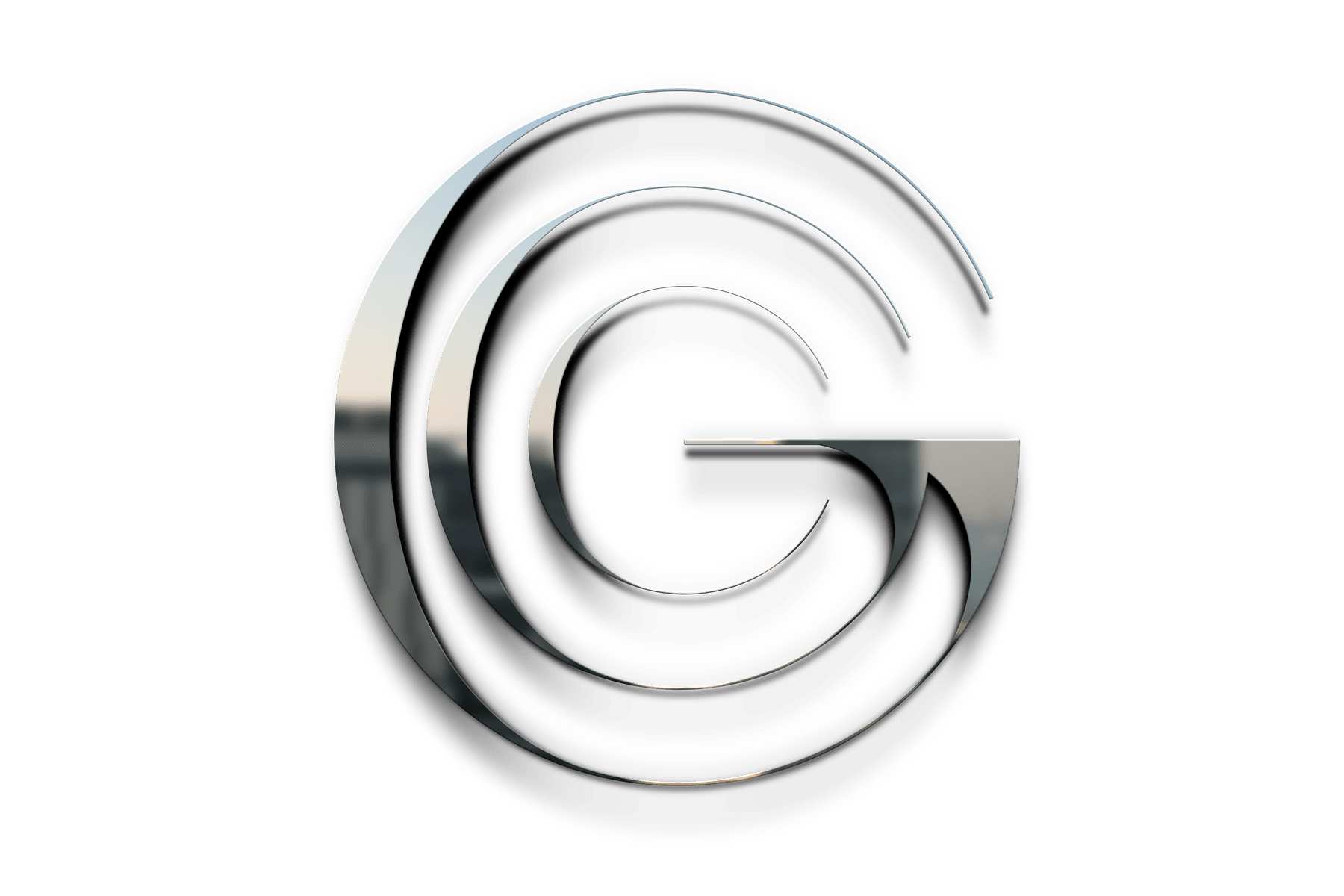 Emblema 'G' 3D Acero & Cromo
